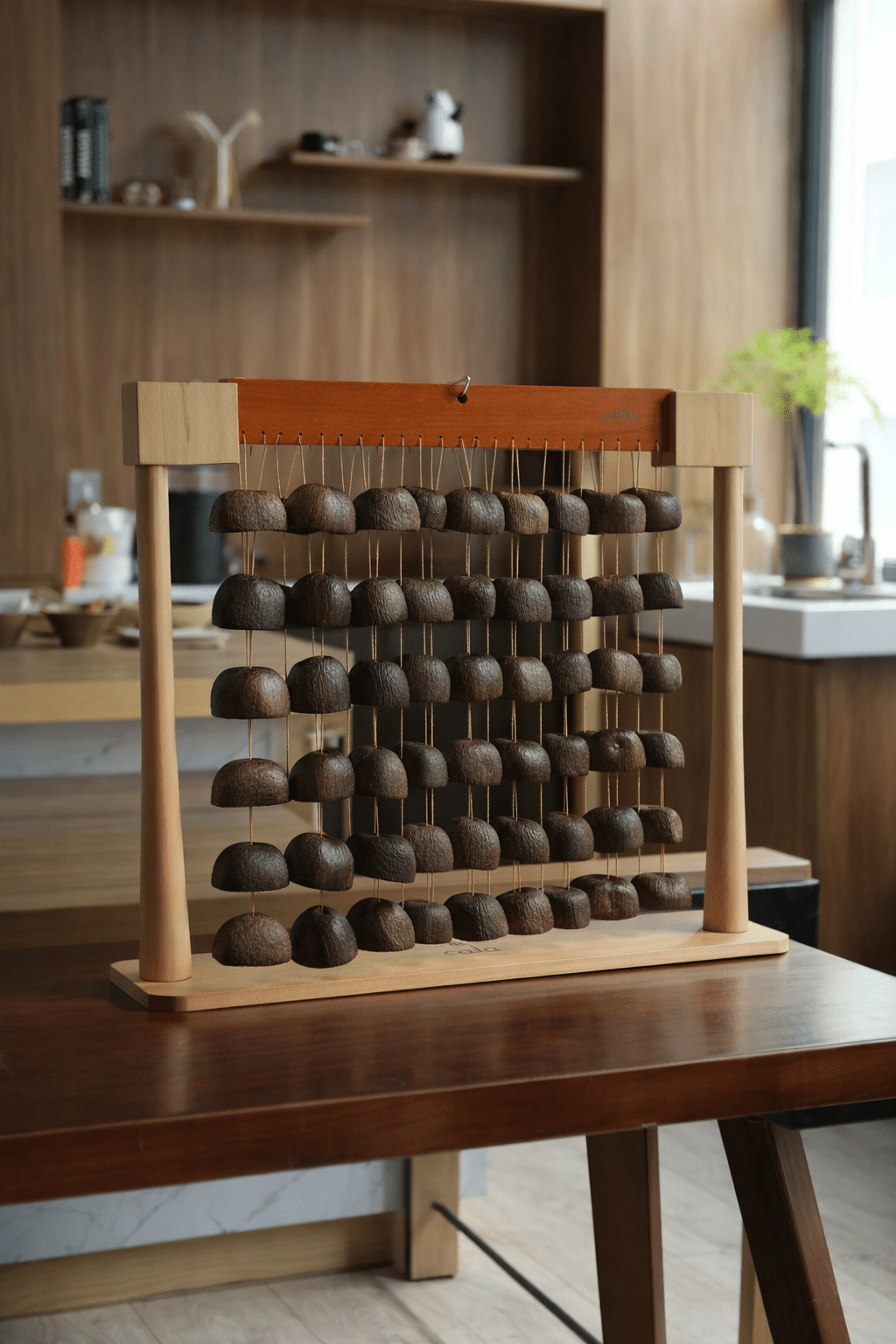 Handmade Salin Seed Shell Bar Chime – lifestyle shot