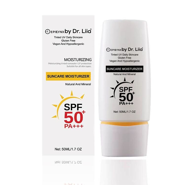 SPF 50 mineral moisturizer, vegan sun protection