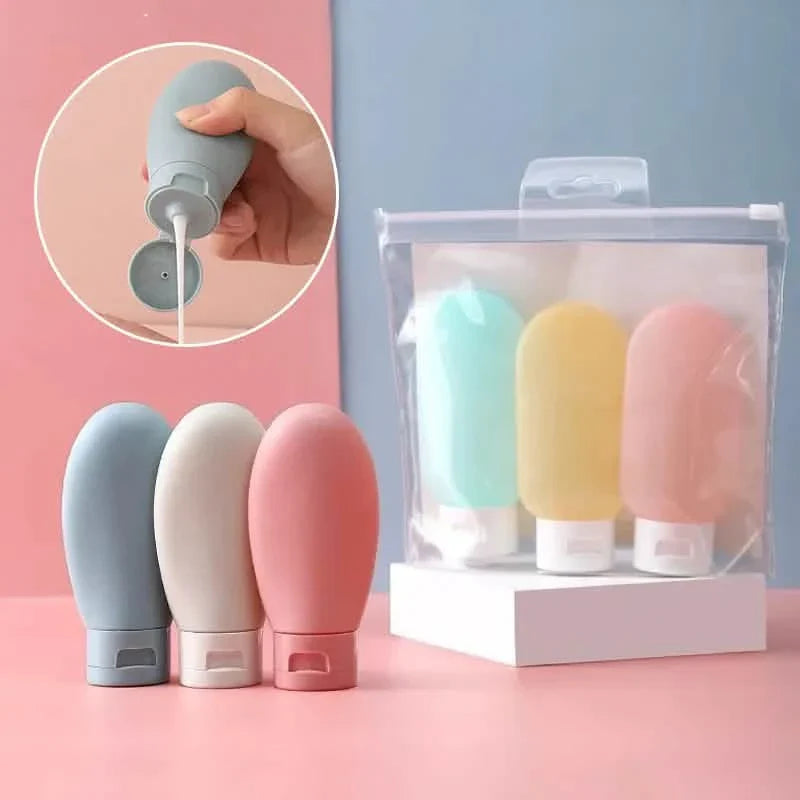 60ml leakproof travel bottle set, 3 pieces