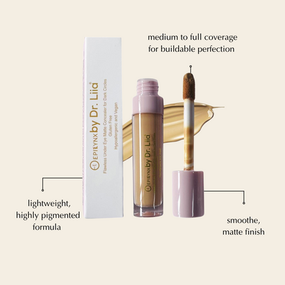 Flawless matte concealer, vegan, full coverage