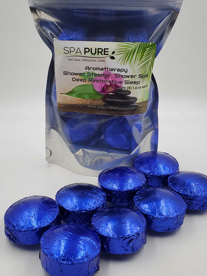 8 Aromatherapy Shower Bombs USA Made, 100% Natural/Organic Essential Oils-Transform your shower-Transform your mood
