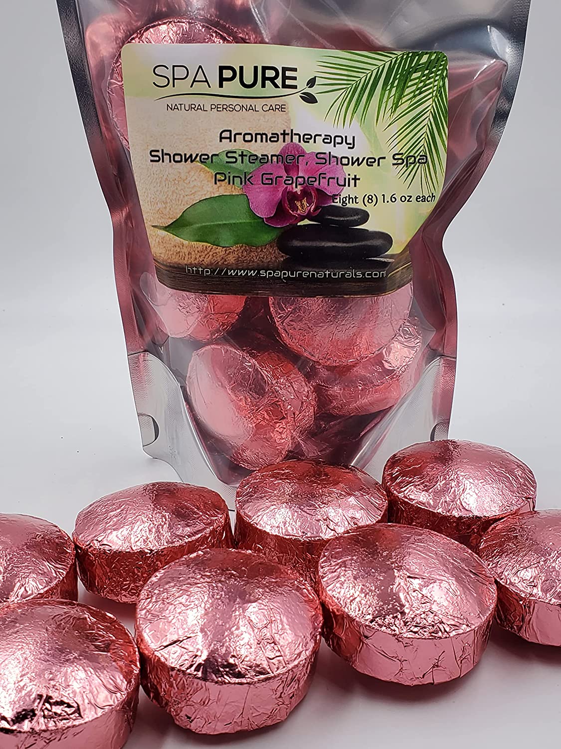 8 Aromatherapy Shower Bombs USA Made, 100% Natural/Organic Essential Oils-Transform your shower-Transform your mood