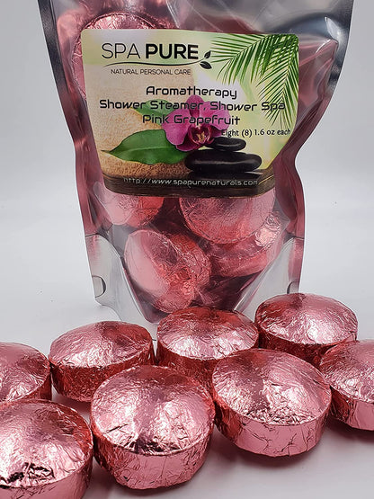 8 Aromatherapy Shower Bombs USA Made, 100% Natural/Organic Essential Oils-Transform your shower-Transform your mood