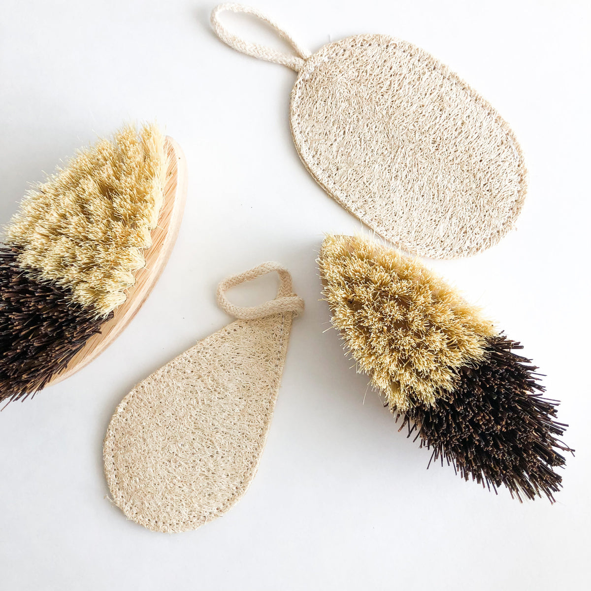 Bamboo Sisal/Palm Fiber Vegetable Brush-Zero Waste Natural Kitchen