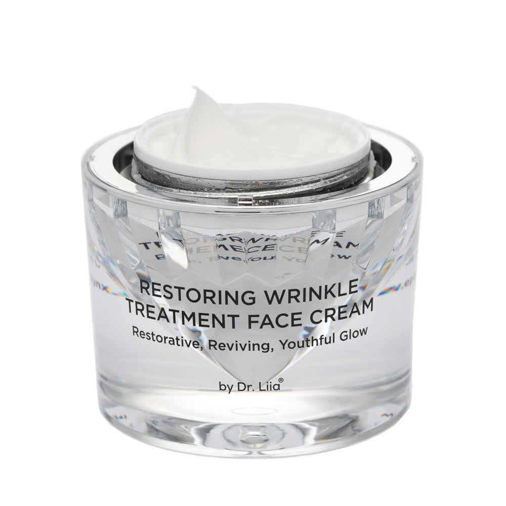 Restoring wrinkle treatment face cream, vegan