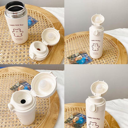 Kids Stainless Steel Water Bottle – 450ml Insulated with Flip Lid