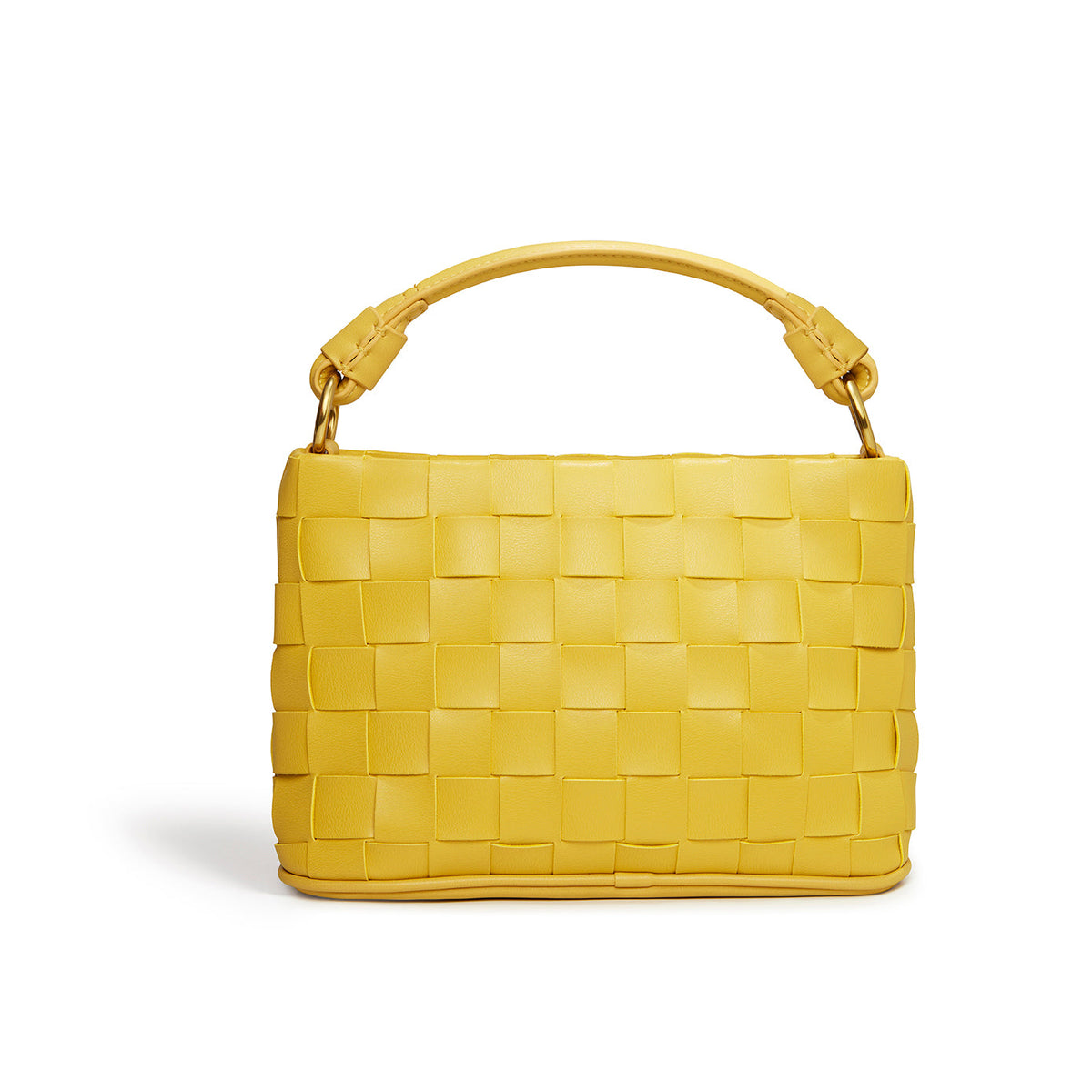 Bella Mustard Vegan Mini Crossbody Bag