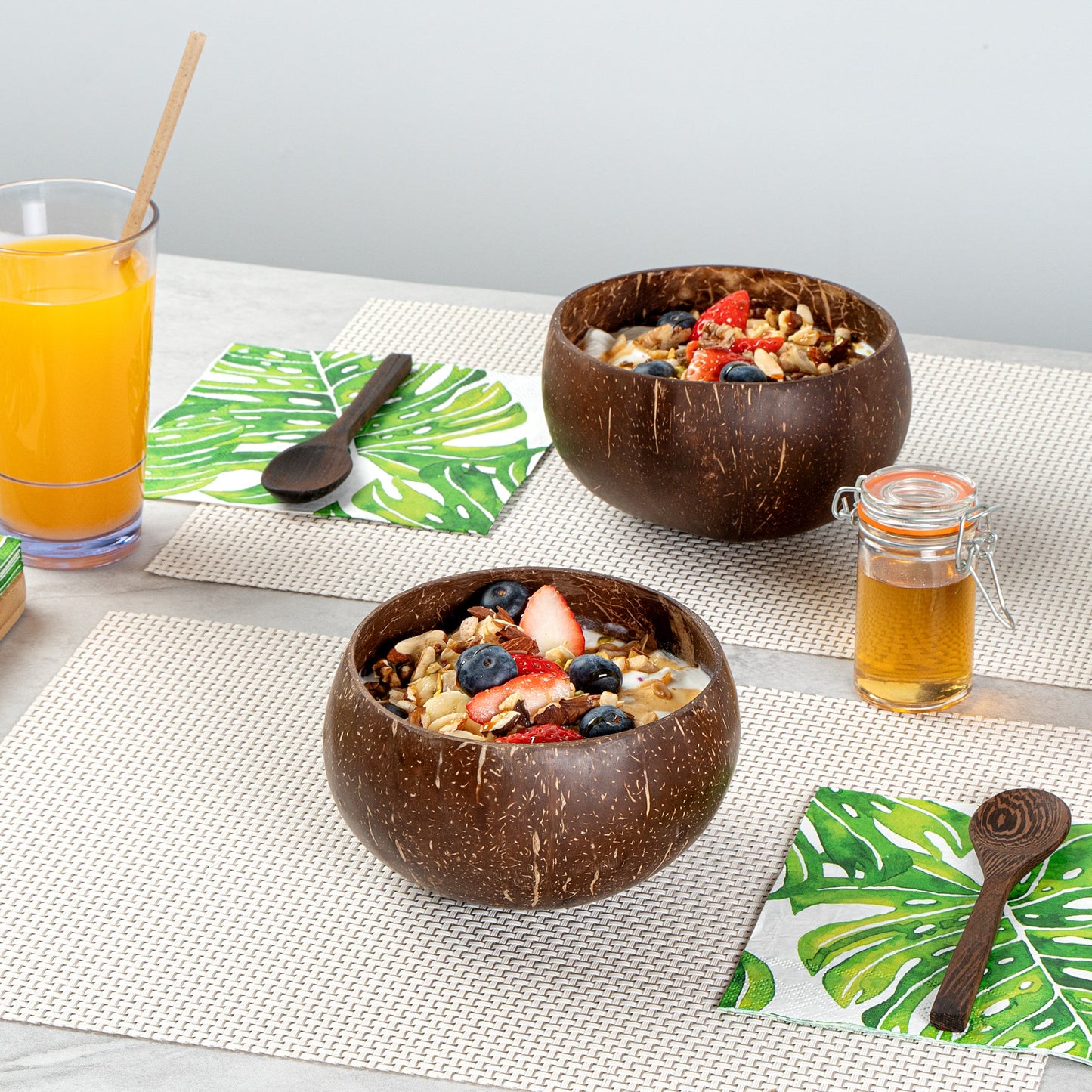 Coco Casa 21 oz Handmade Coconut Bowl - 10 count box