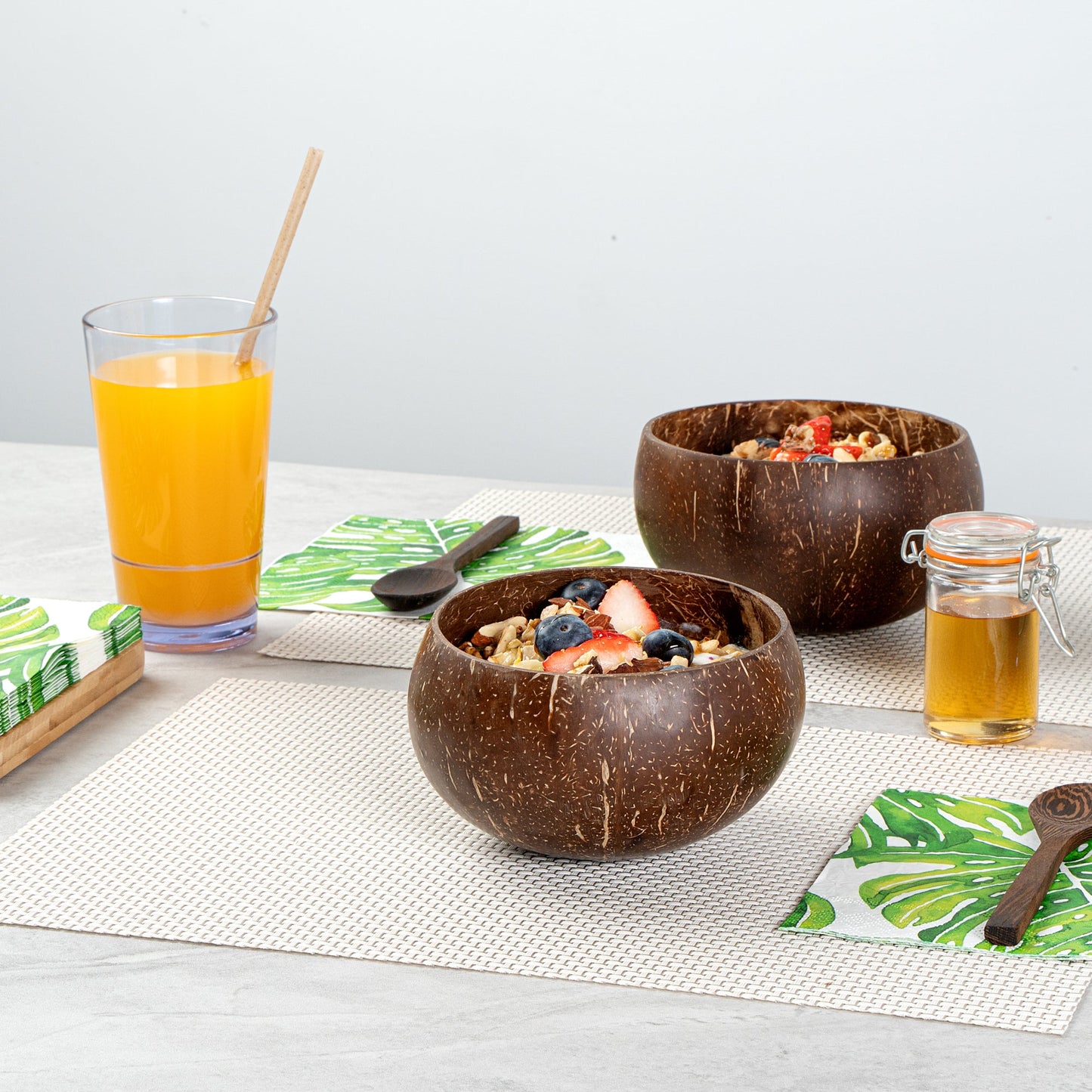 Coco Casa 21 oz Handmade Coconut Bowl - 10 count box