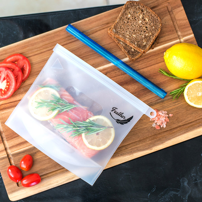 Silicone Food Storage Bags – Reusable - 4 Pack