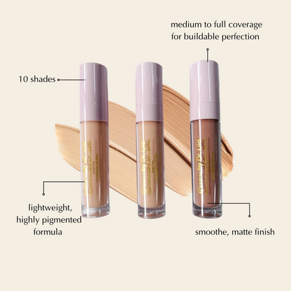 Flawless matte concealer, vegan, full coverage
