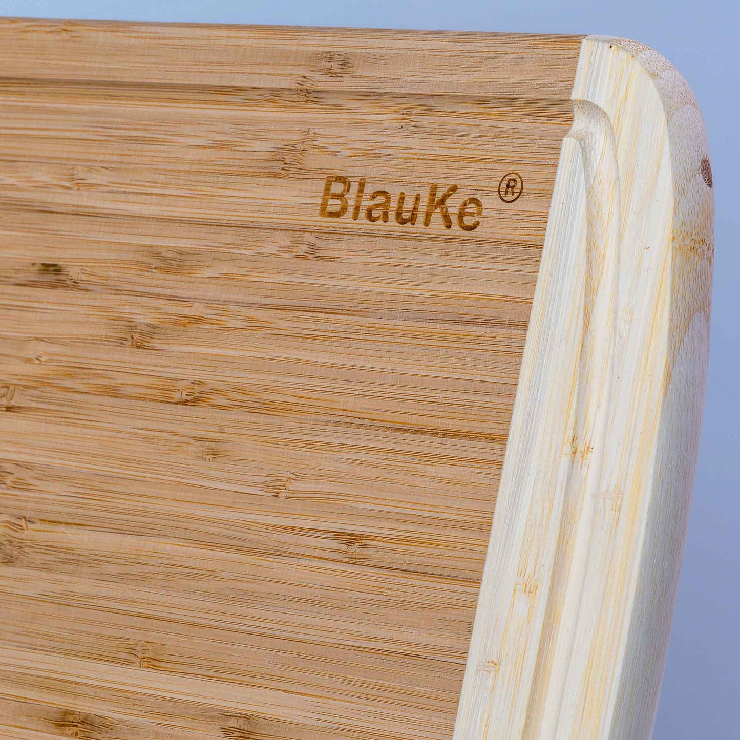 Large Bamboo Cutting Board 14x11 with Juice Groove Serving Tray