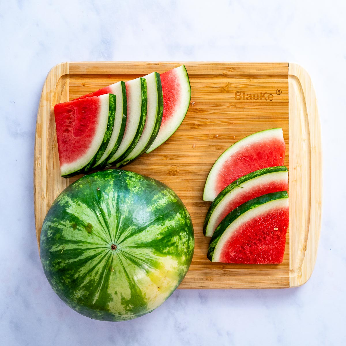 Large Bamboo Cutting Board 14x11 with Juice Groove Serving Tray