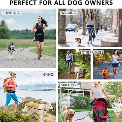 Hands Free Dog Leash Pet Walking And Training Belt With Shock
