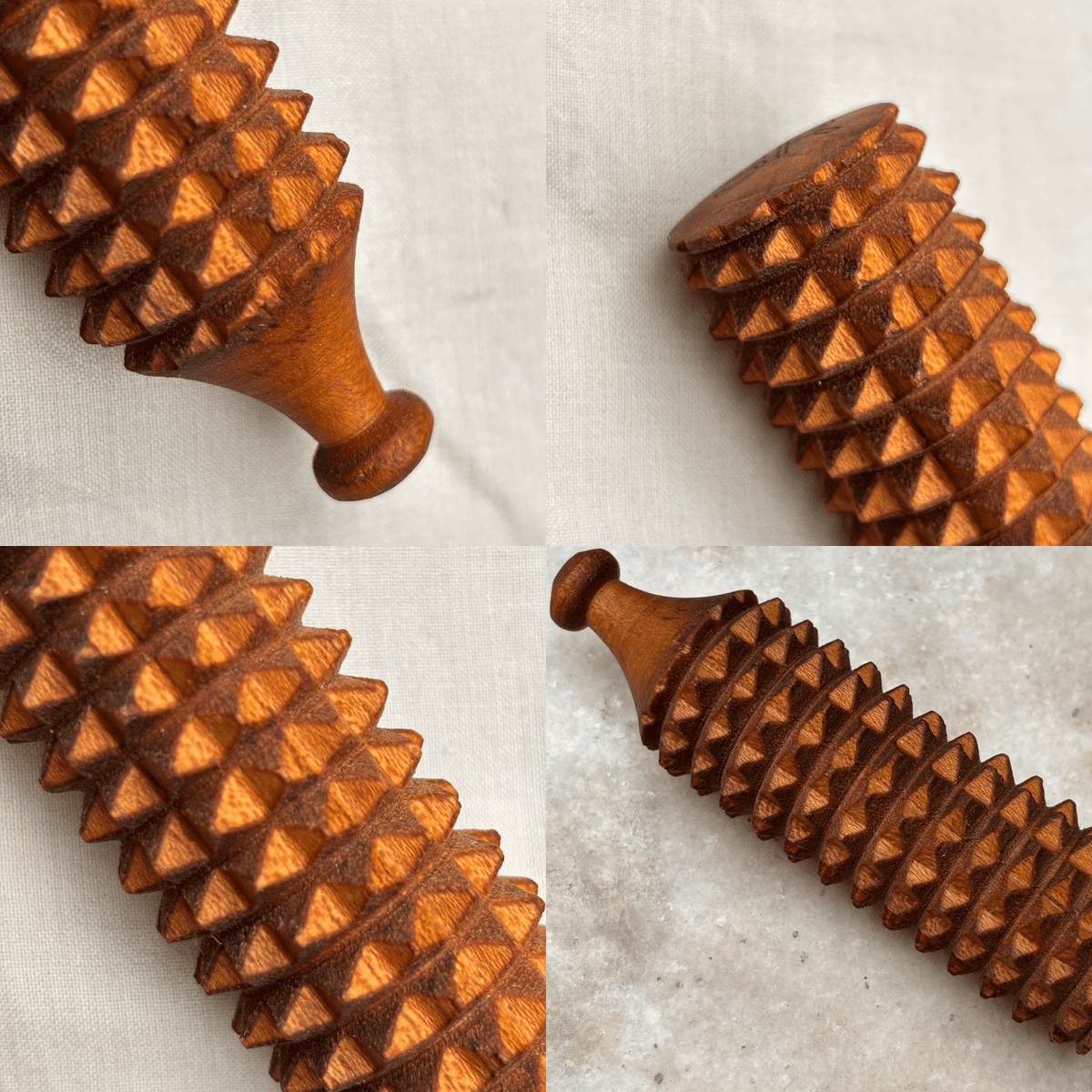 Wooden Porcupine Massage Roller – Acupressure & Reflexology Tool