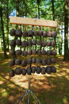 Handmade natural seed shell bar wind chime