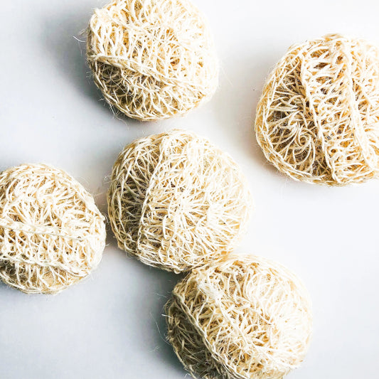 Natural Organic Sisal Deluxe Shower Sponge - Zero Waste Bath Sponge -