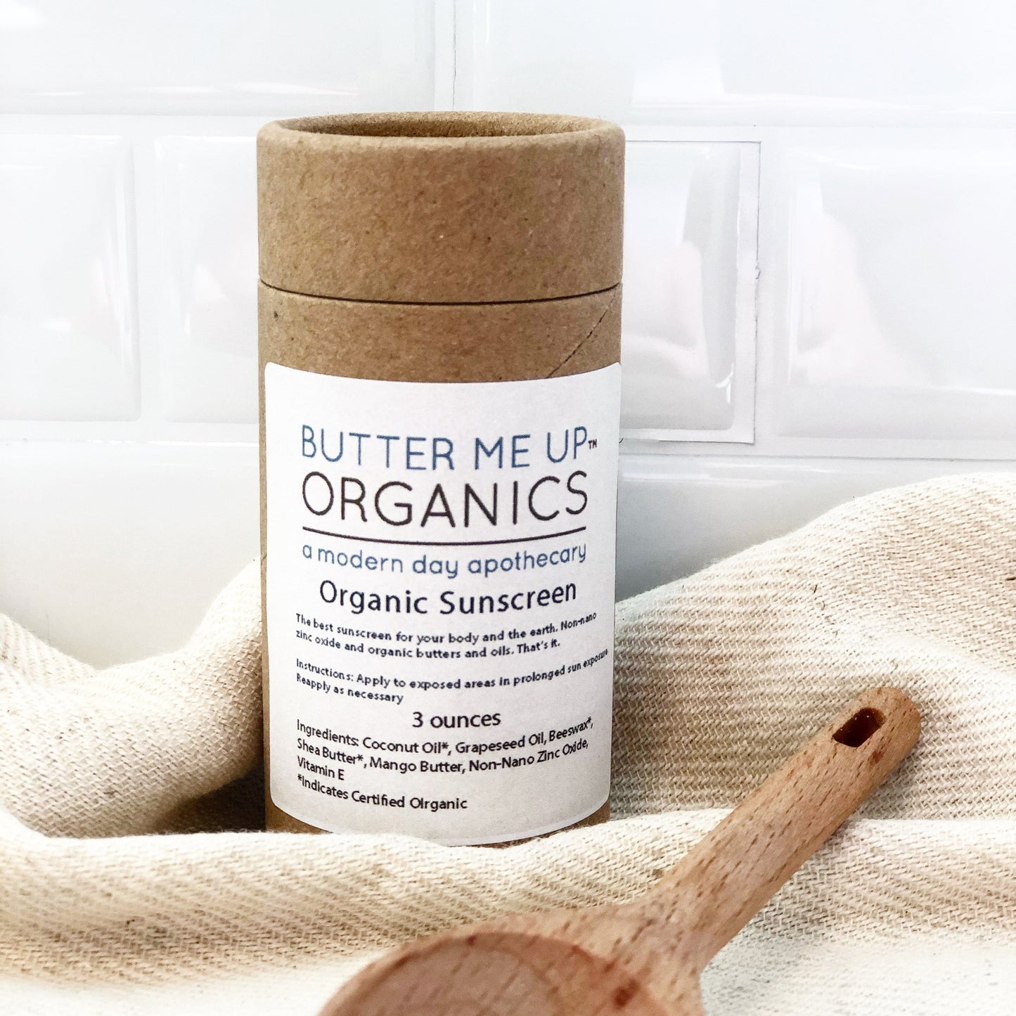 Natural Organic Suns  Block/ Safe Protection/ Non-Nano Zinc Oxide /