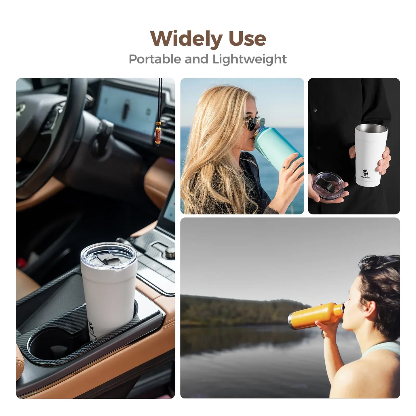 Stainless Steel Coffee Cup Eco Friendly 6 Hour Thermal Insulation