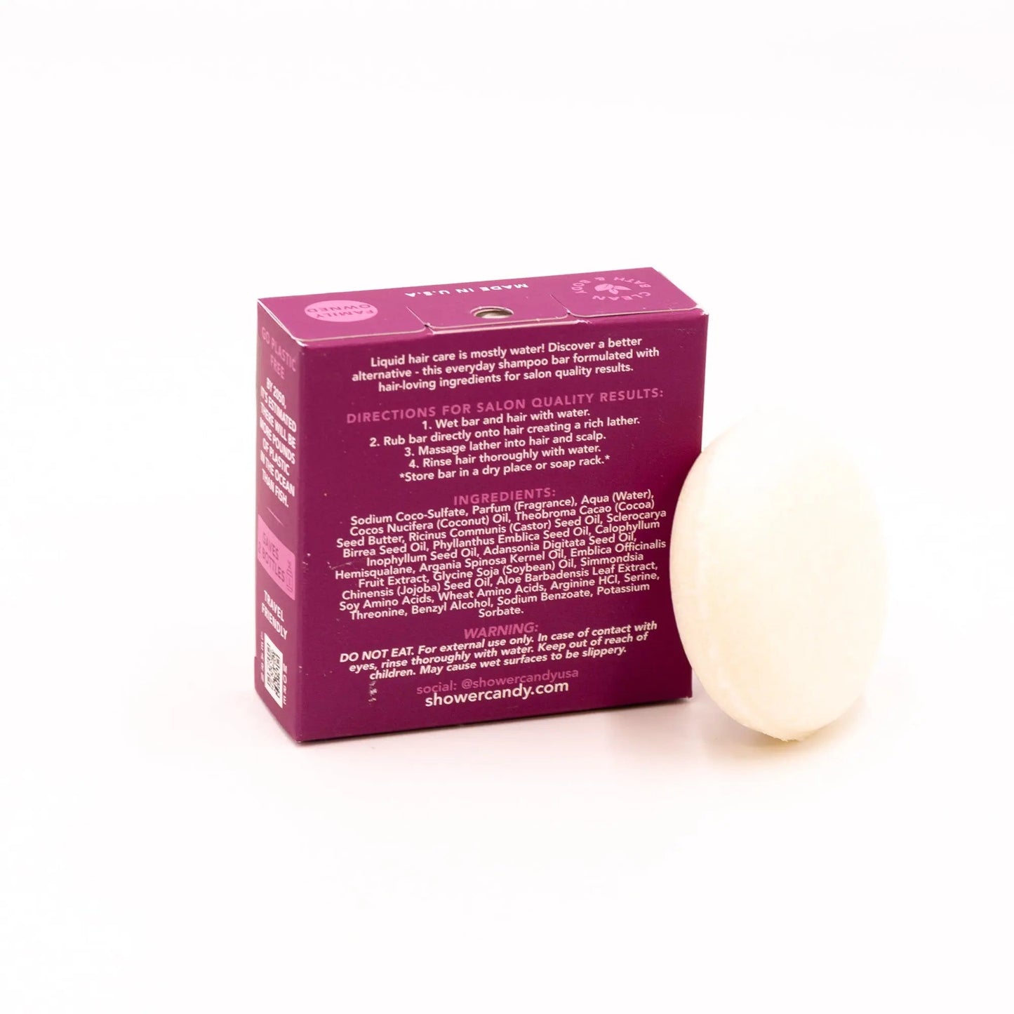 Argan Oil Bamboo Shampoo Bar for Smooth Frizz Control