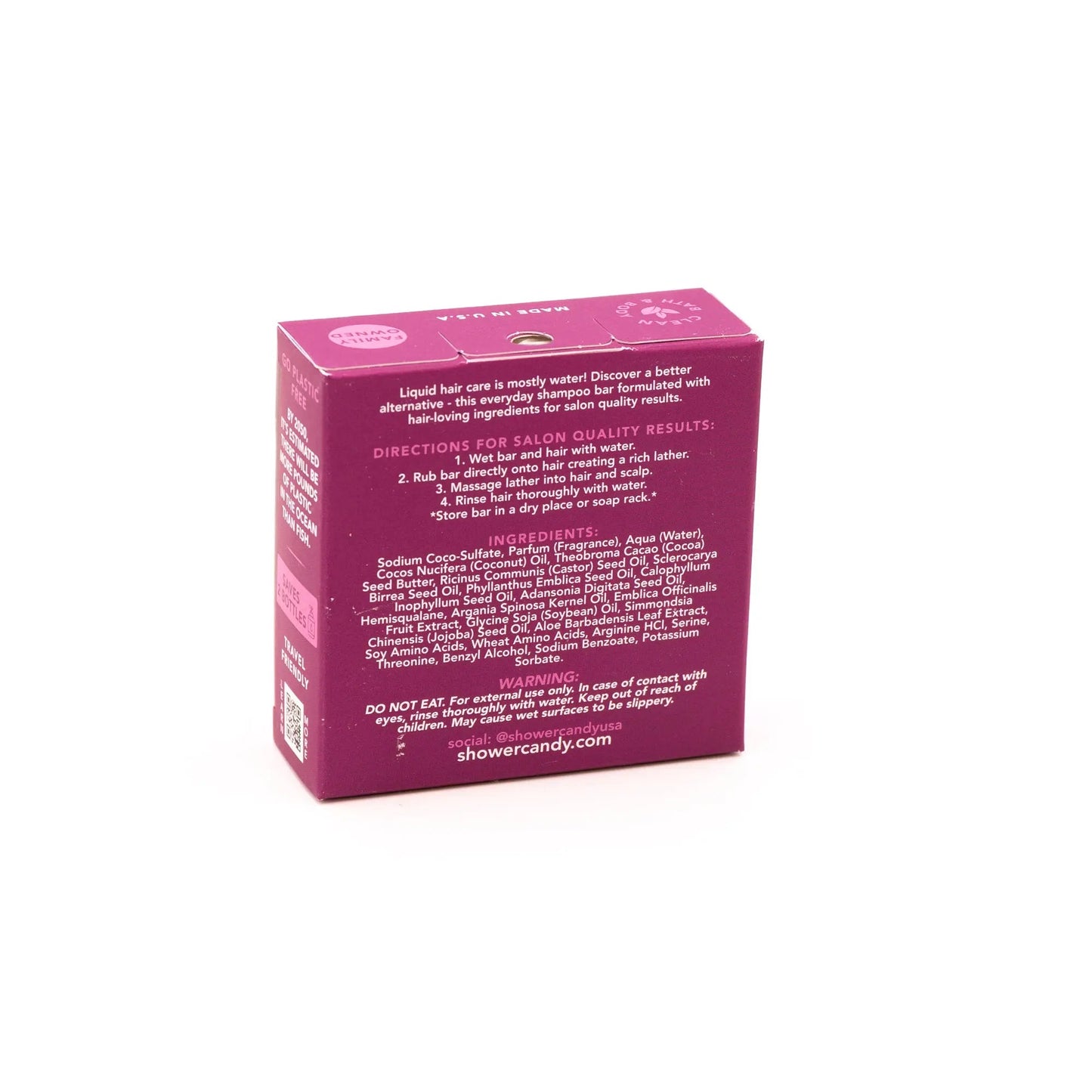 Argan Oil Bamboo Shampoo Bar for Smooth Frizz Control