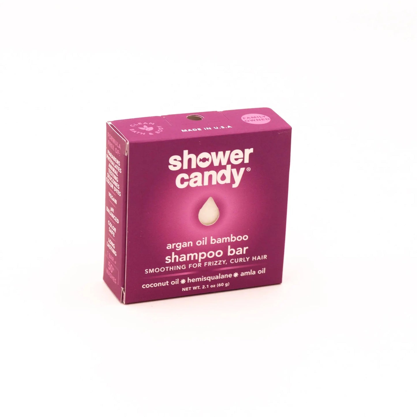 Argan Oil Bamboo Shampoo Bar for Smooth Frizz Control